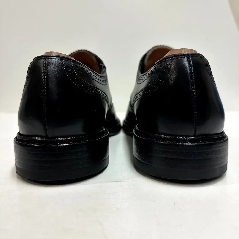 VERY GOOD Crockett & Jones x Ralph Lauren Swansea Black Calf Wingtip England 8.5